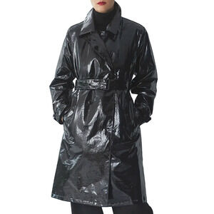 JANE POST ICONIC PRINCESS DETACHABLE LINER SLICKER TRENCH RAINCOAT COAT JACKET L
